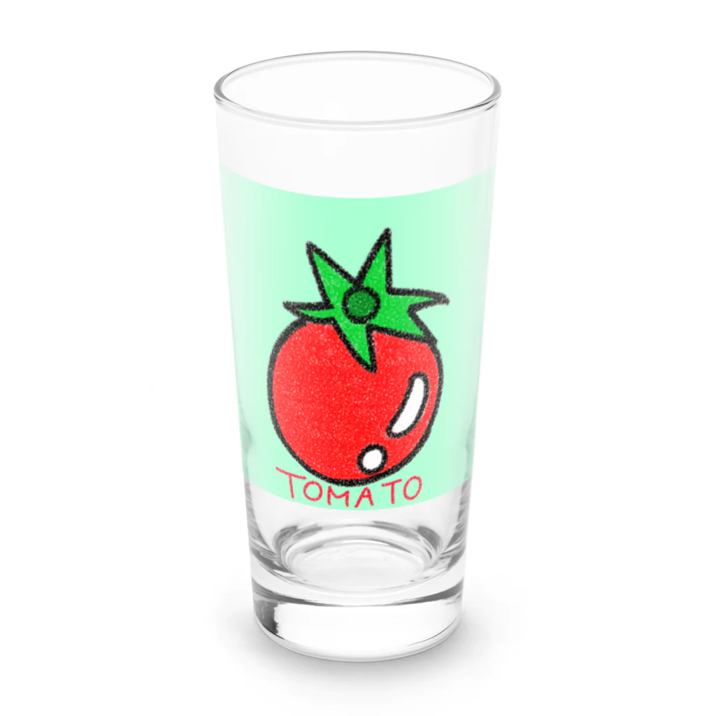 みつまめこshopのtomato Long Sized Water Glass :front