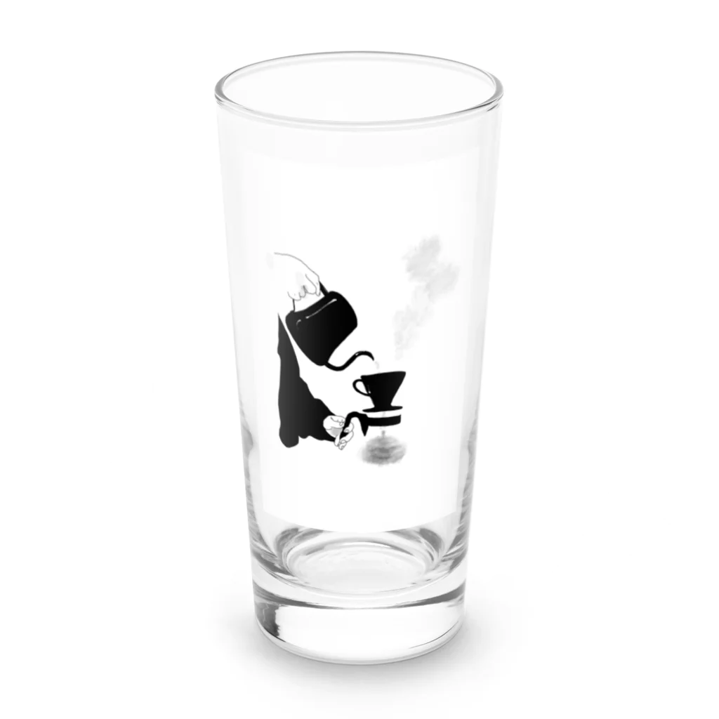 pokoroartのコーヒー　coffee time Long Sized Water Glass :front