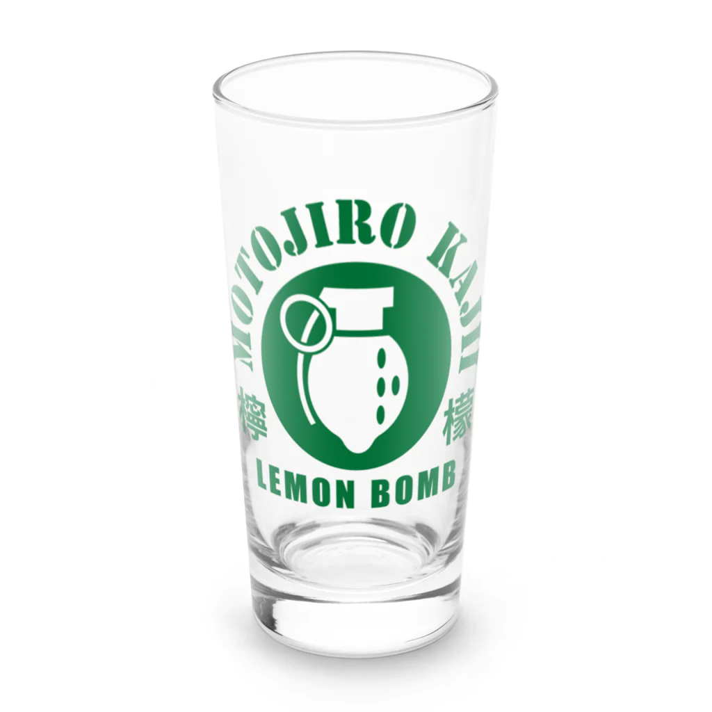 文豪館のレモン爆弾（梶井基次郎）「檸檬」より・文豪・文学 Long Sized Water Glass :front