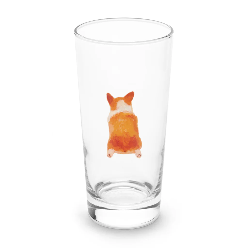 iryのコーギー後ろ姿グッズ Long Sized Water Glass :front