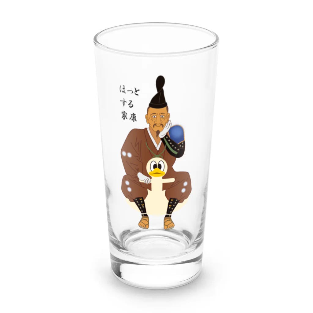 キッズモード某のほっとする家康 Long Sized Water Glass :front