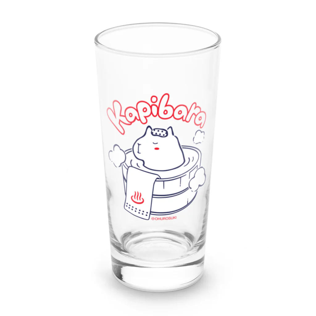 温泉グッズ@ブーさんとキリンの生活のカピバラ Long Sized Water Glass :front