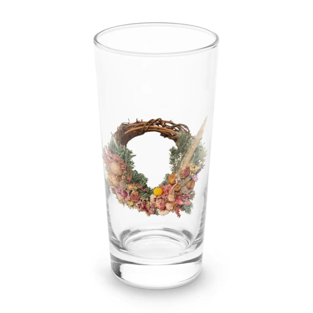 aco_la vida con las flores_花のある暮らしのドライフラワーリース Long Sized Water Glass :front