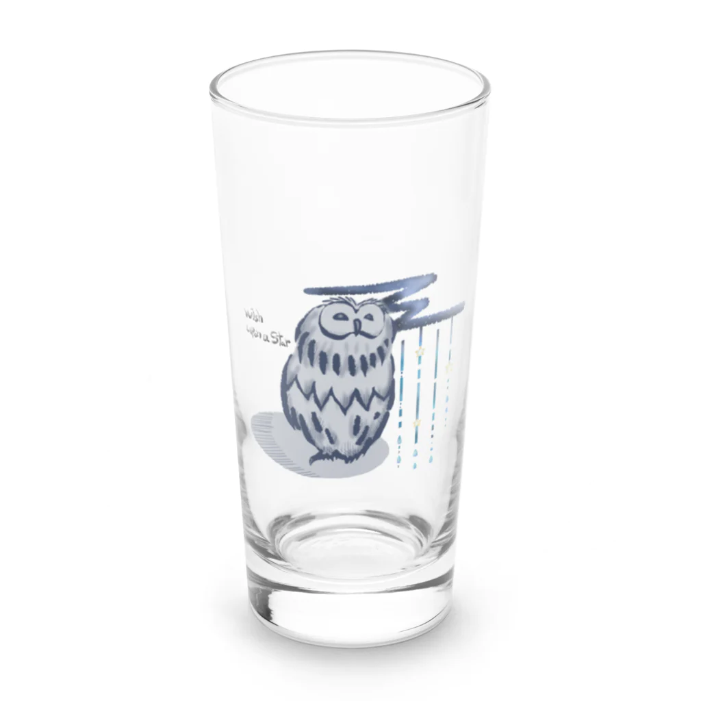 友民の星空フクロウ Long Sized Water Glass :front