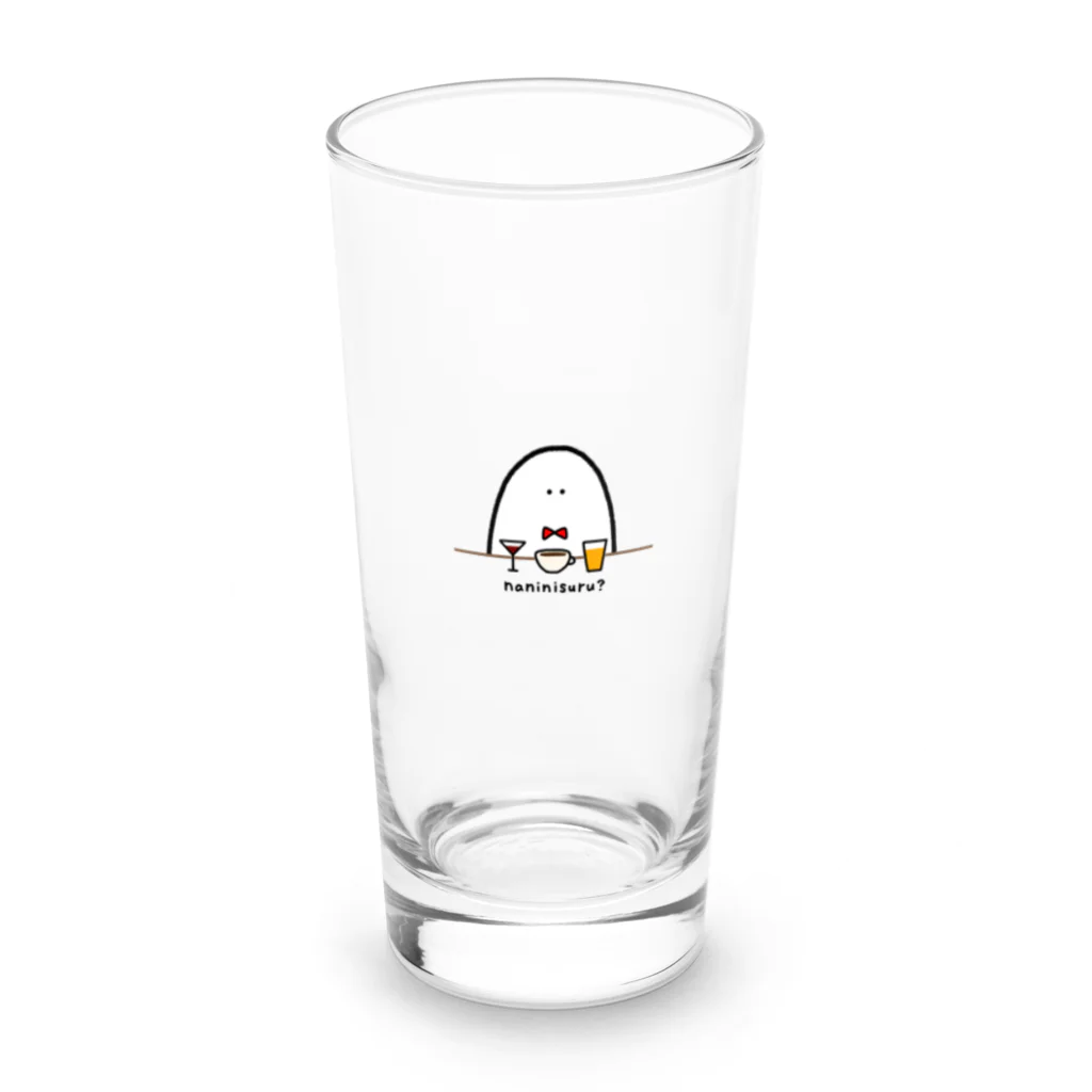 透明のバーのおばけ Long Sized Water Glass :front