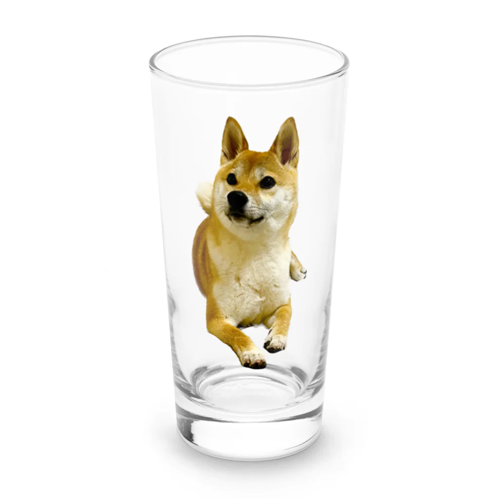 柴犬おかゆのグッズ販売店の柴犬おかゆ Long Sized Water Glass :front