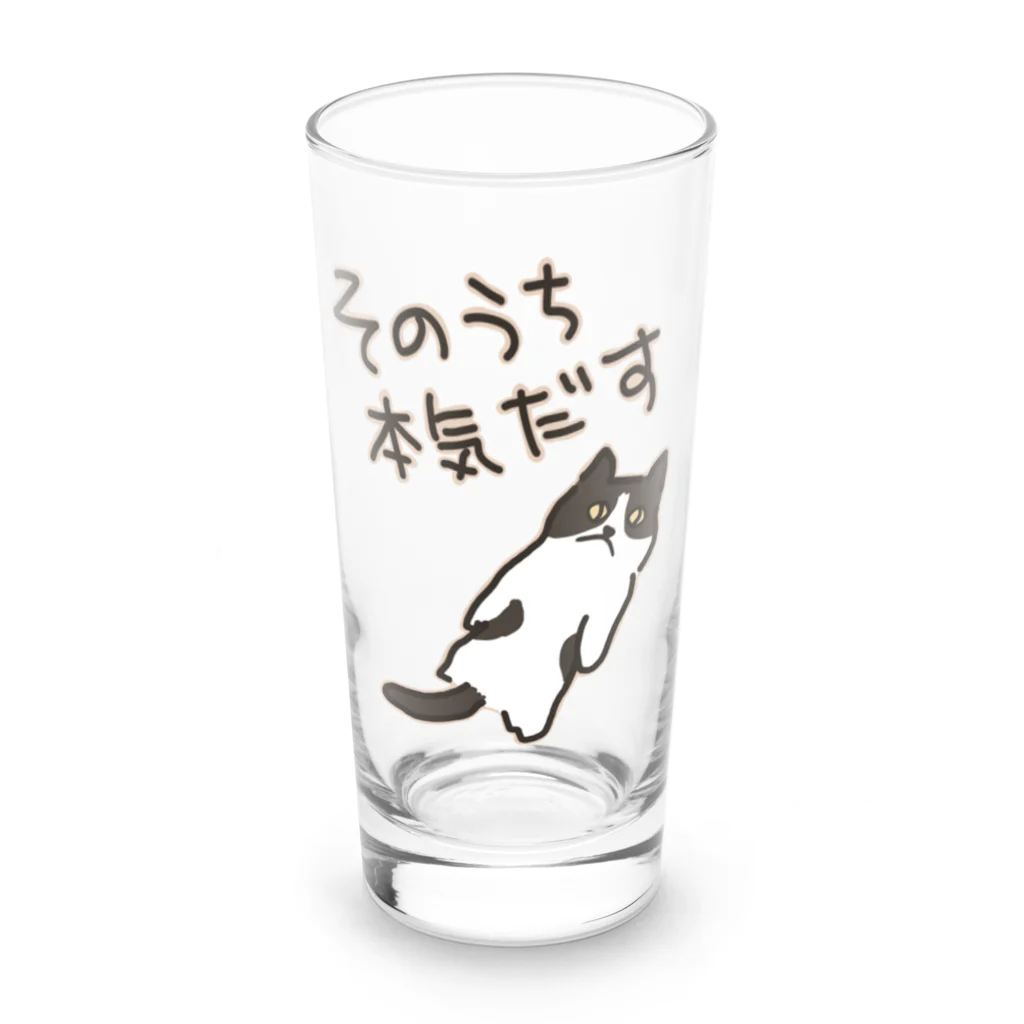 ミナミコアリクイ【のの】のそのうちそのうち【ねこ】 Long Sized Water Glass :front