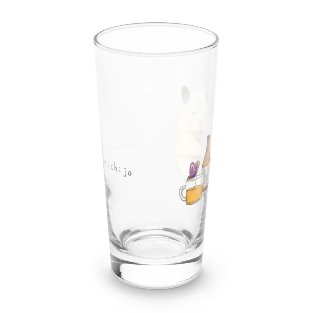 GOTTE🐹STOREの助六の日常（ビール） Long Sized Water Glass :front