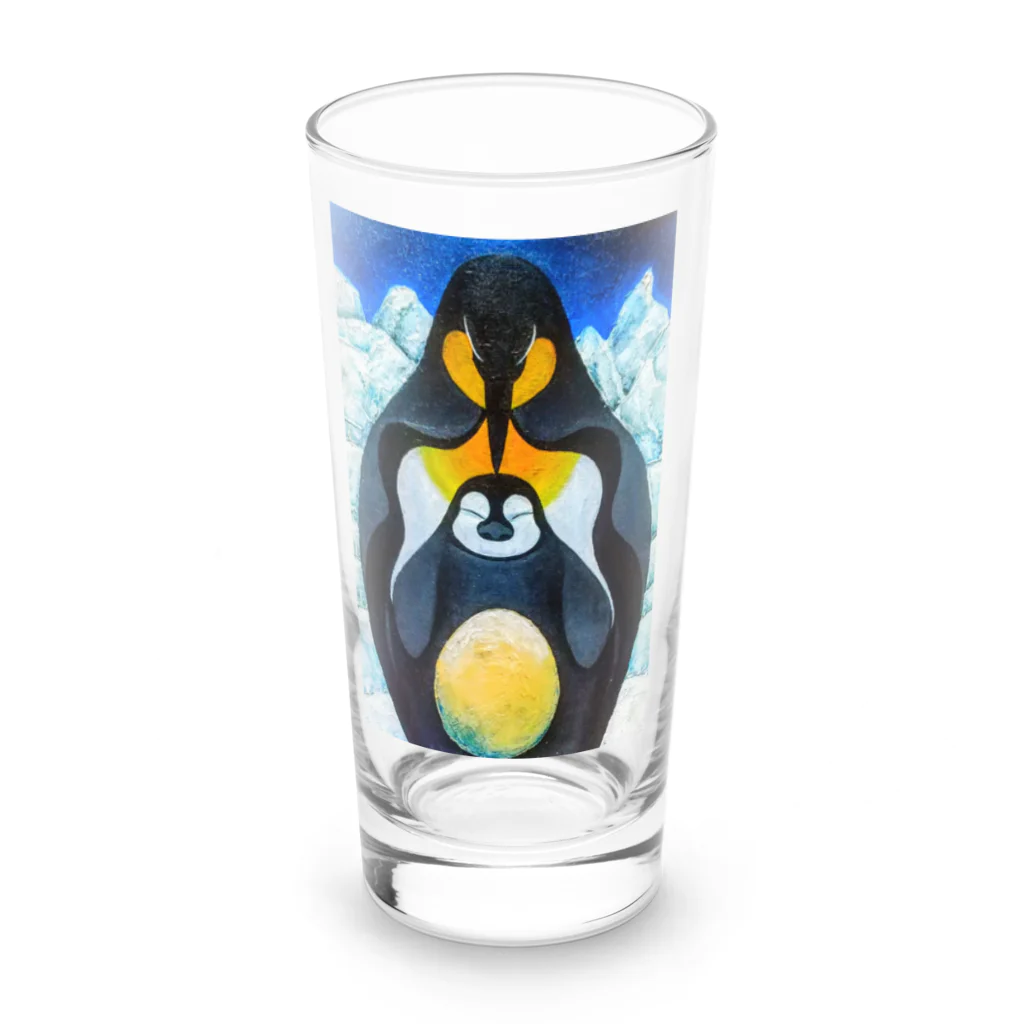 Kraken's potのPenguin(long glass) Long Sized Water Glass :front