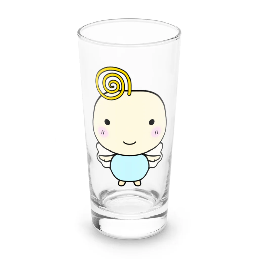 にゃはは♪屋のぐるぐる天使ちゃん Long Sized Water Glass :front