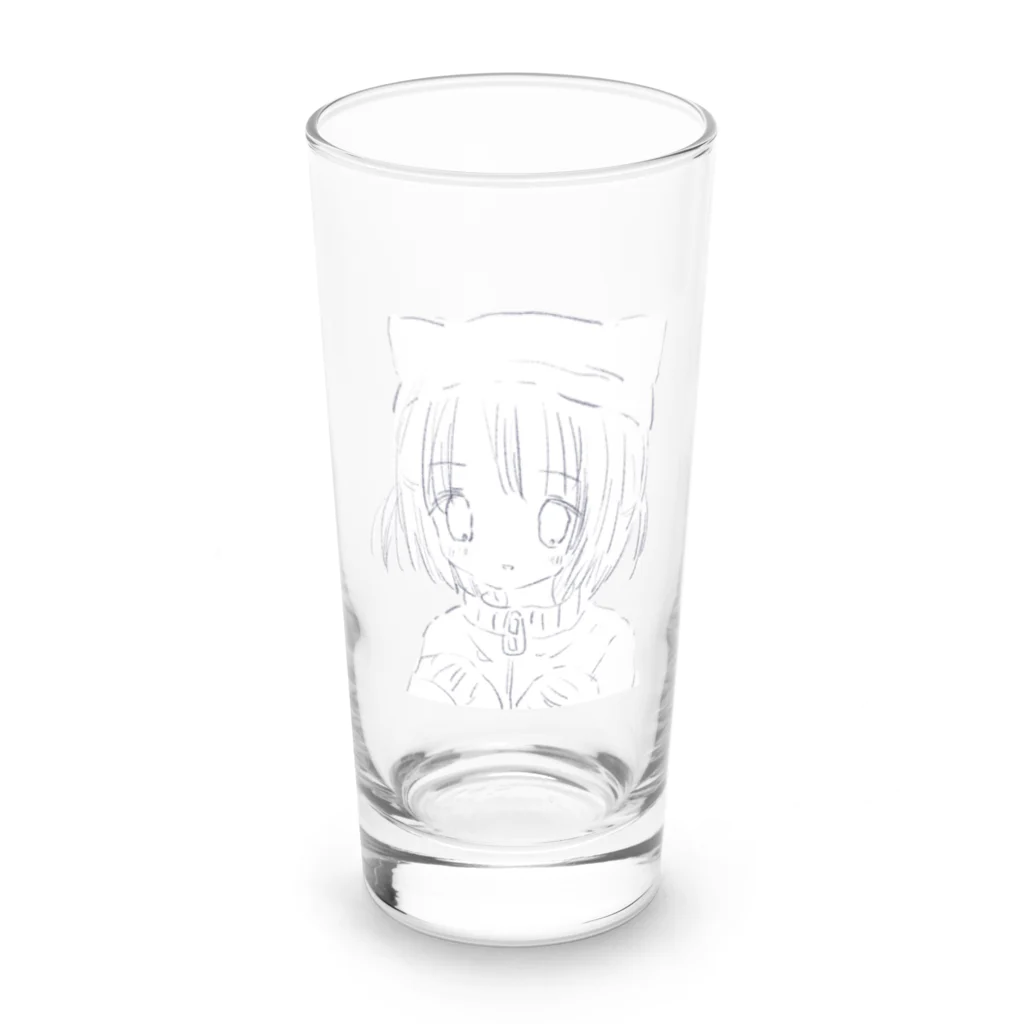 あくむ病院のふわねこ・しんどろ～む Long Sized Water Glass :front