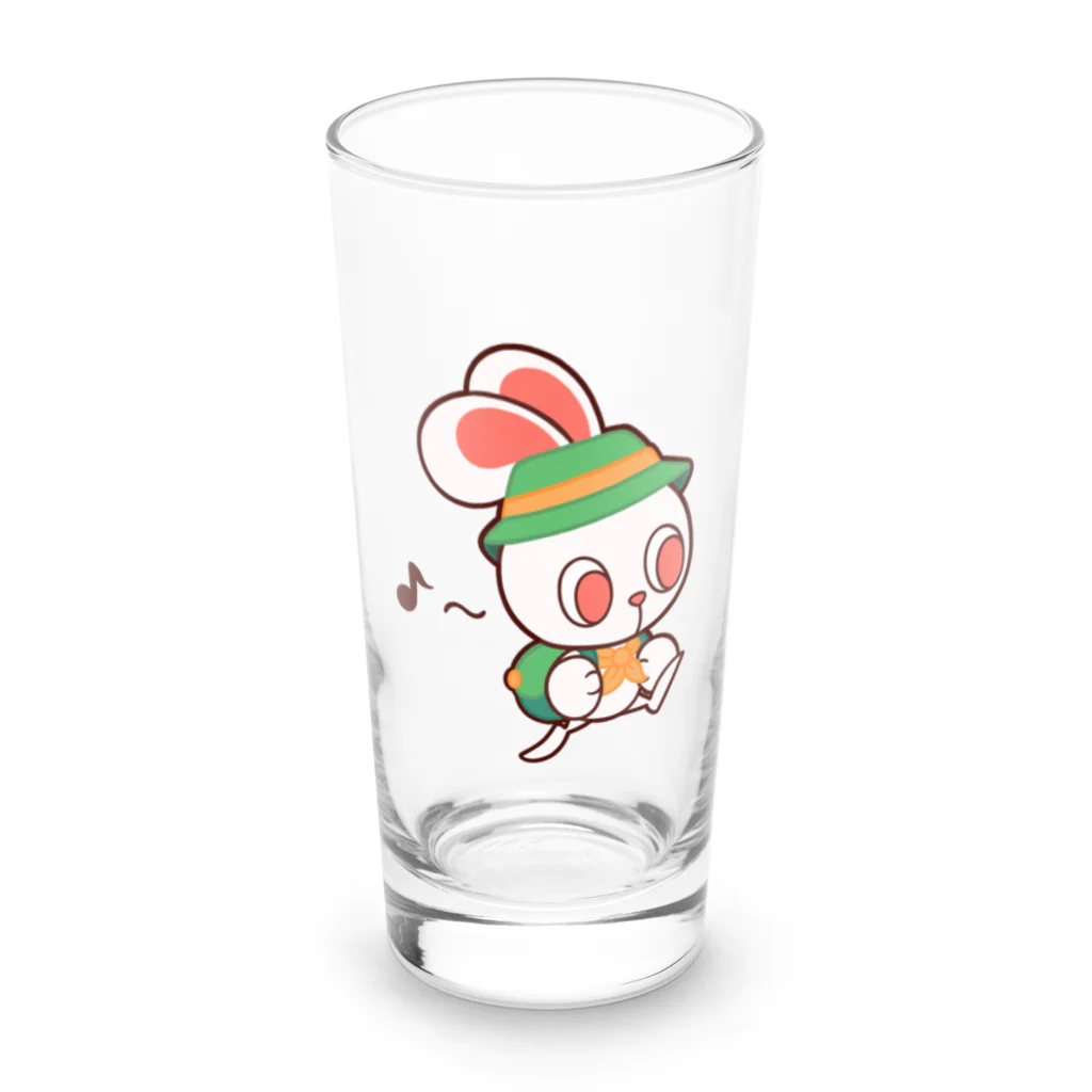 レタ(LETA)のぽっぷらうさぎ(ハイキング) Long Sized Water Glass :front