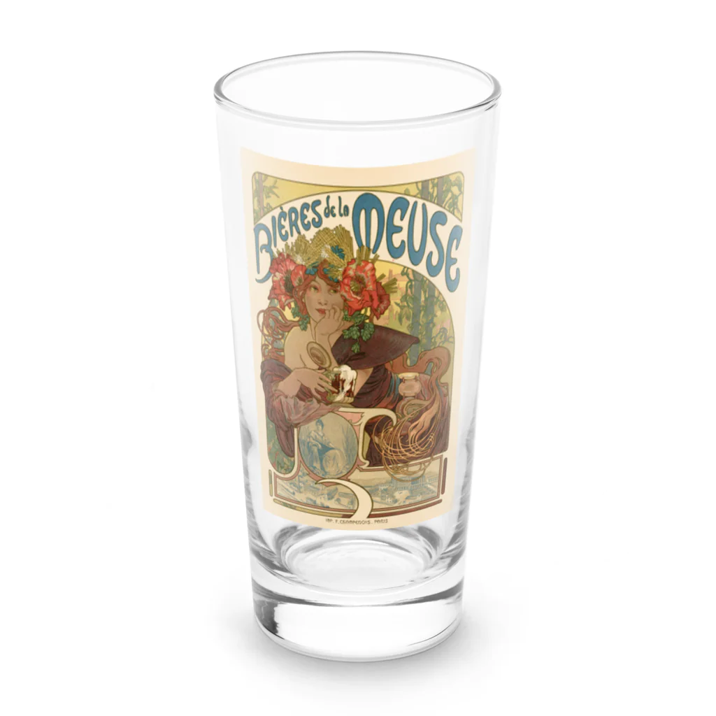 世界美術商店のムース川のビール / Beer of the Meuse Long Sized Water Glass :front