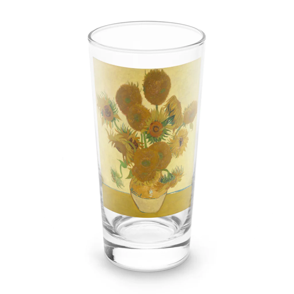 世界美術商店のひまわり / Sunflowers Long Sized Water Glass :front