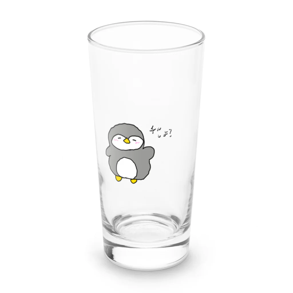 たまぺんしょっぷのチルしよ？ぺんちゃん Long Sized Water Glass :front