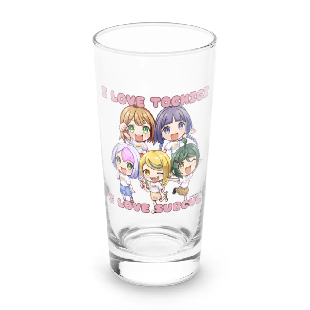 #とちぎけんV25 Official Shopのサブカルは栃木を救うんだよ！シリーズ Long Sized Water Glass :front