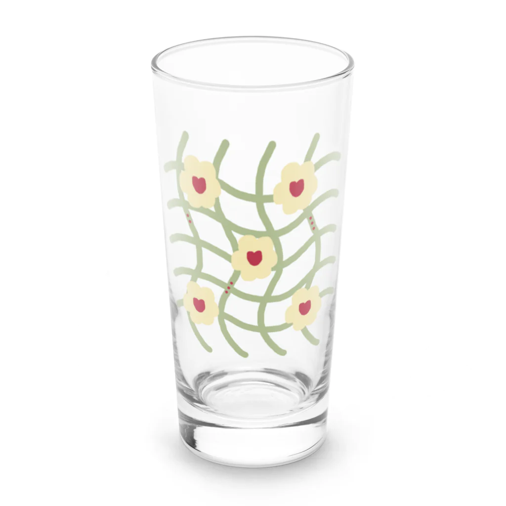 やすださよこのお花クッキーピクニック Long Sized Water Glass :front