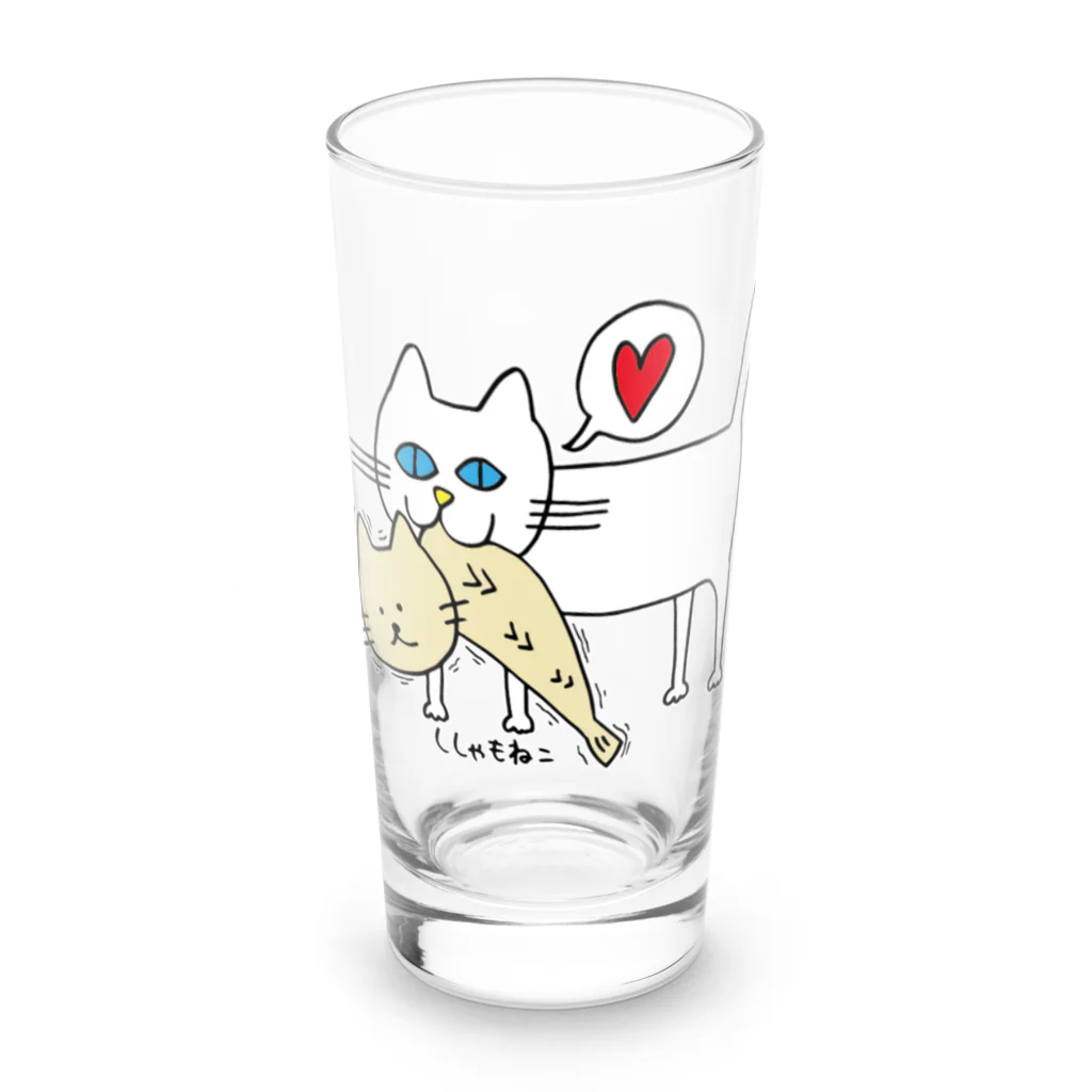 ししゃもねこ社のガクブルししゃもねこ Long Sized Water Glass :front