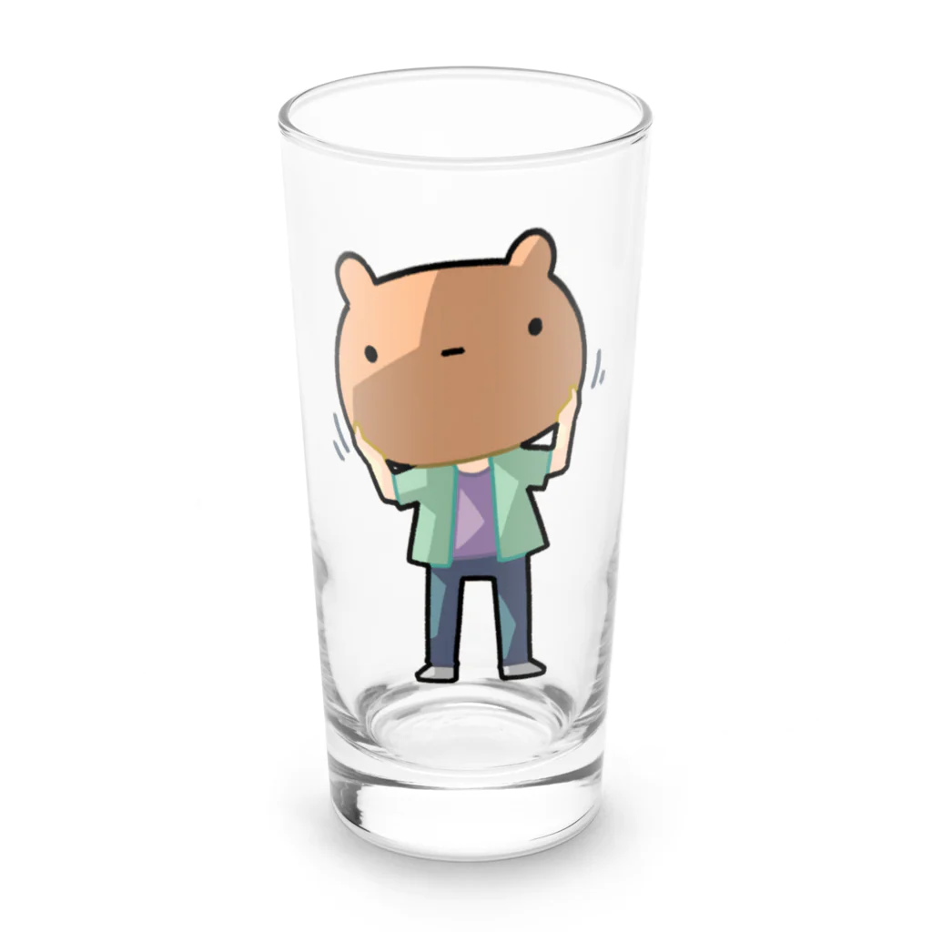 うさやの人見知りなんでね。 Long Sized Water Glass :front