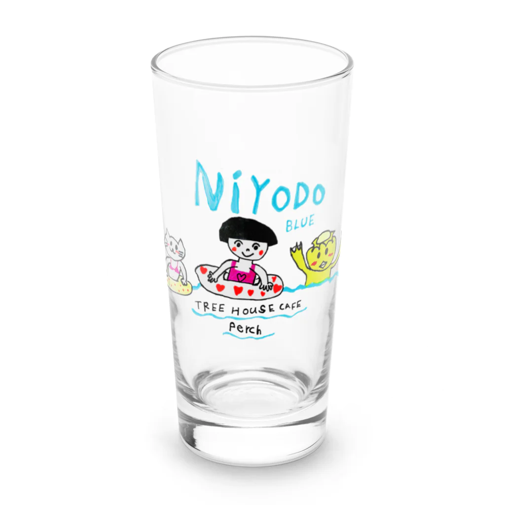 ツリーハウスカフェperchのNIYODOBLUE! Long Sized Water Glass :front