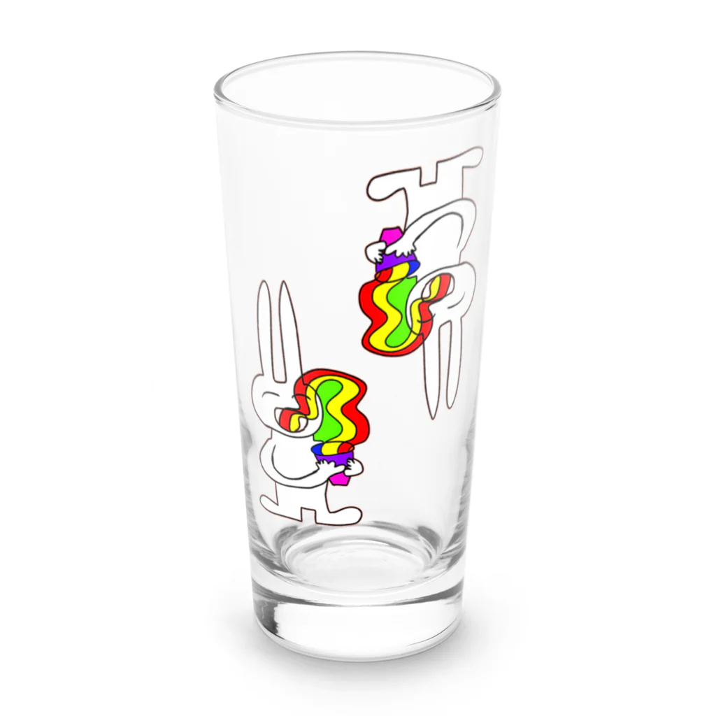 YOYOYORRRのらーめんうさぎ Long Sized Water Glass :front