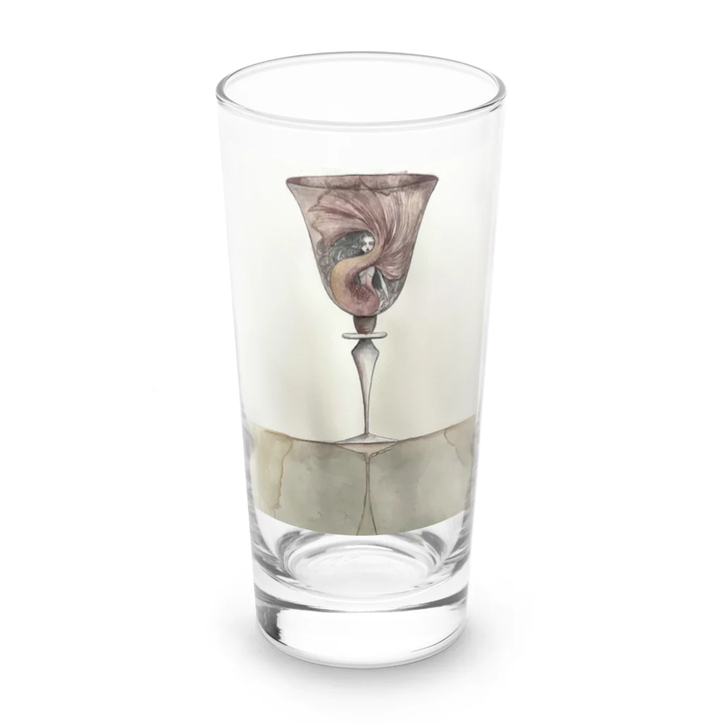 vinegarsudaの朱cardinal Long Sized Water Glass :front