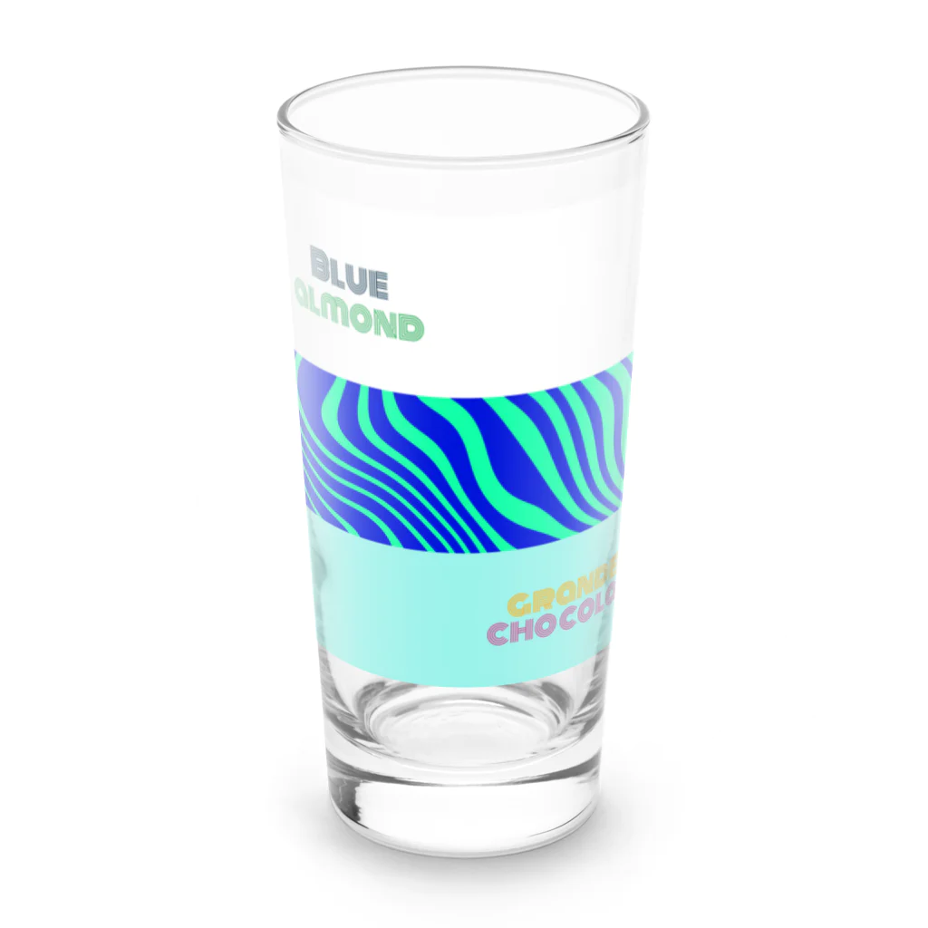 小柴屋さん(あどべ専士)のBlue almond & grande chocolat ver.1 Long Sized Water Glass :front