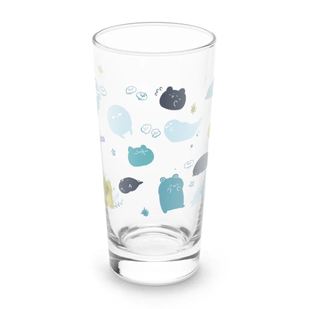 あざらし舎のうみのなかのあざらしとしろくま Long Sized Water Glass :front