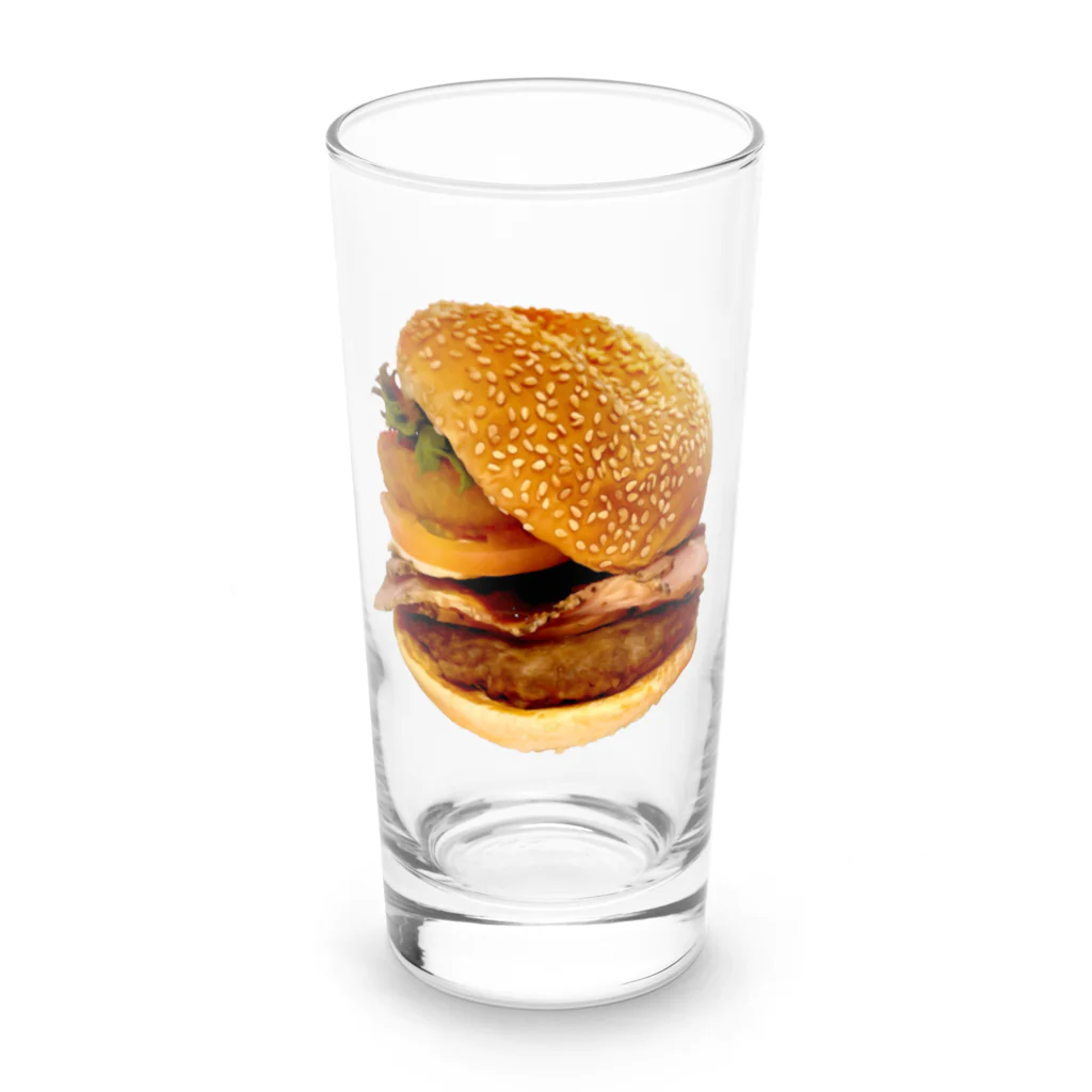 まゆmiのごまたっぷりバーガー Long Sized Water Glass :front