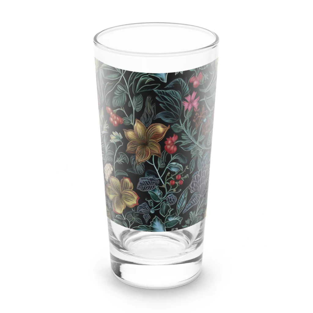 ひろのレトロな花模様 Long Sized Water Glass :front