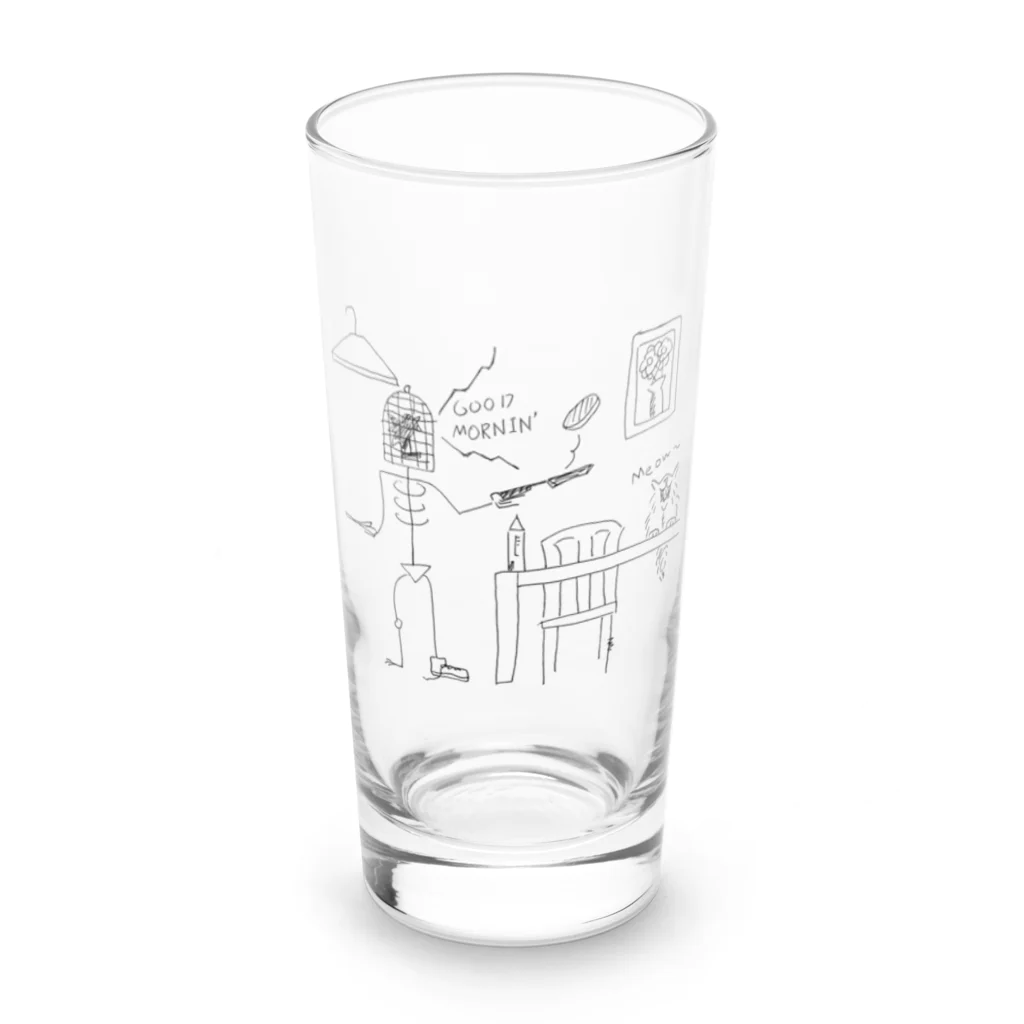 Jin's Shopのラクガキ Long Sized Water Glass :front