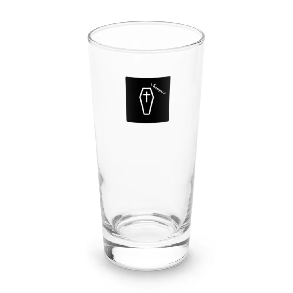 レン【バーチャル死神⚰️🍺】のロンググラス_紫 Long Sized Water Glass :front