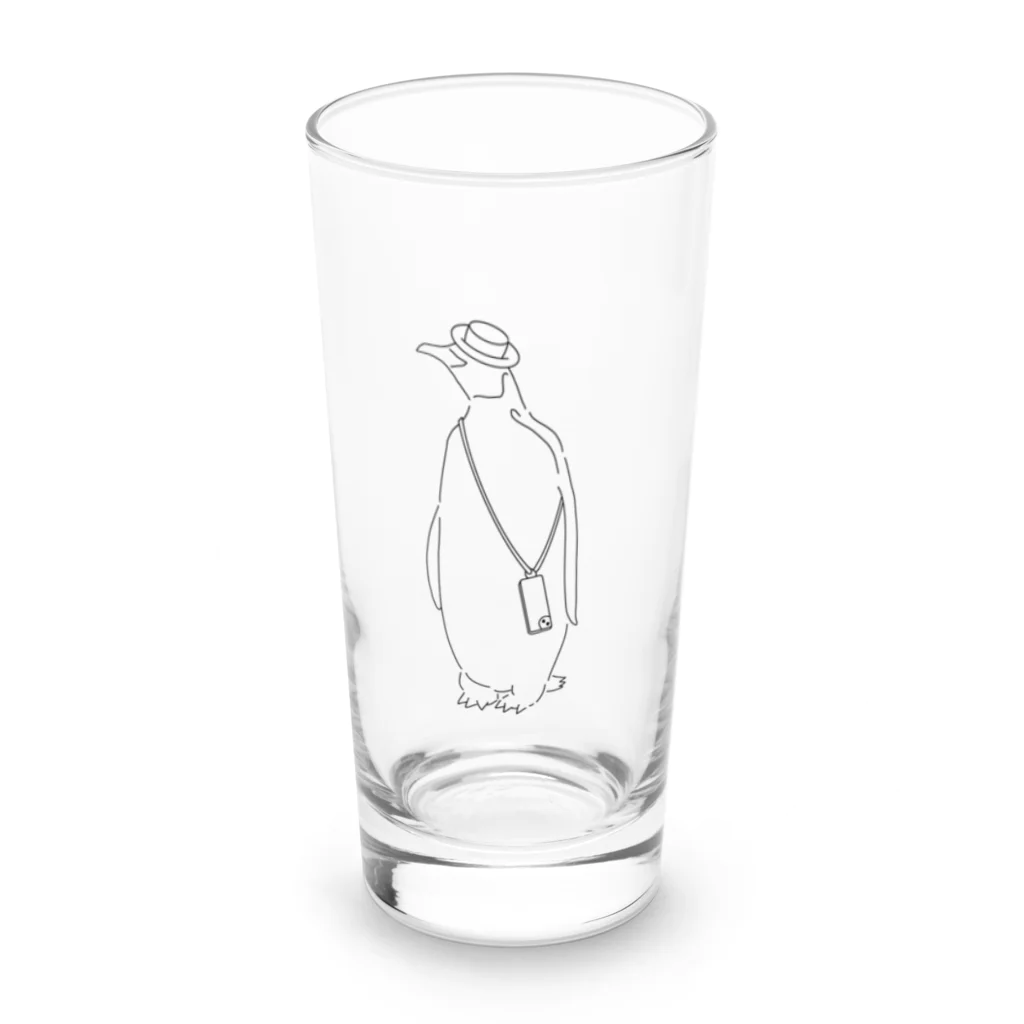 ポップトーンの休日ペンギン Long Sized Water Glass :front