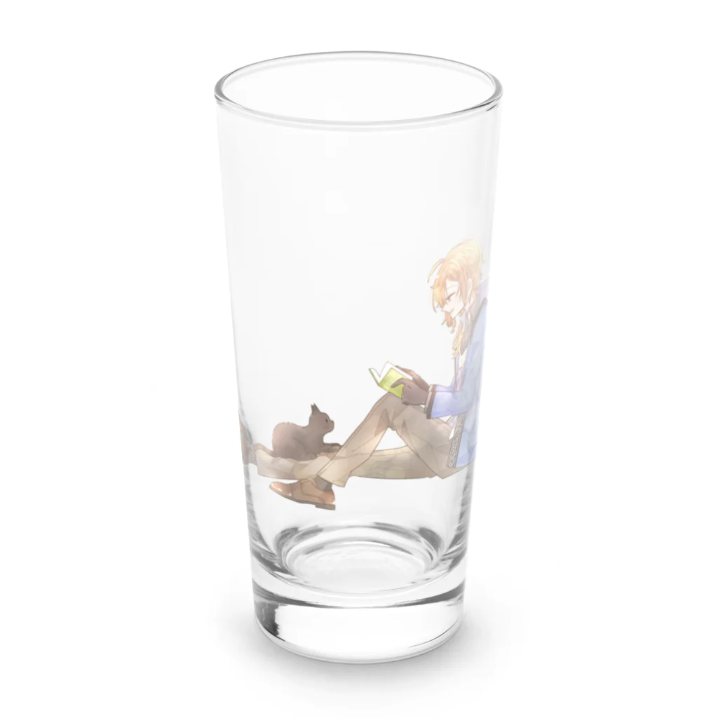 紫月探偵事務所の黒猫ちゃんへレインさんの朗読 Long Sized Water Glass :front