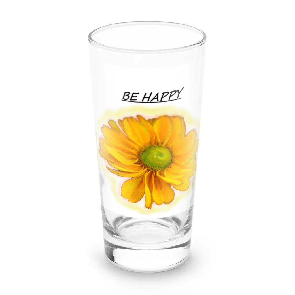 ♡BE HAPPY♡のBE  HAPPY Long Sized Water Glass :front