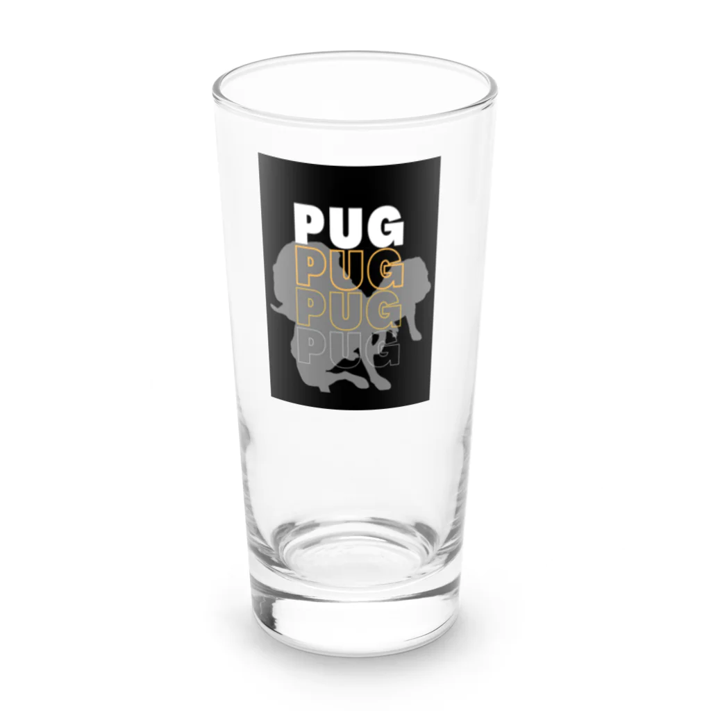 INULAVITAのPug silhouette Long Sized Water Glass :front