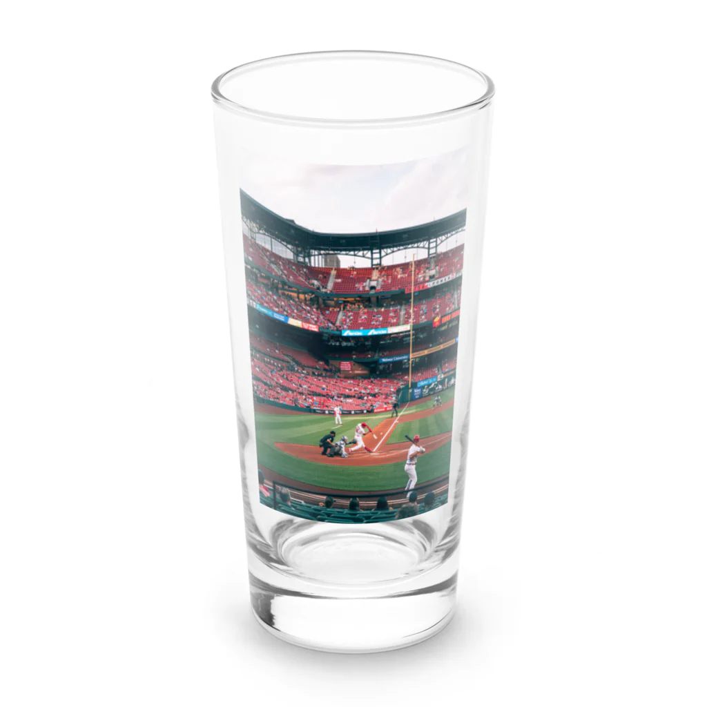 ラーメンマッスルショップのラーメンマッスル　メジャーリーグ⚾️ Long Sized Water Glass :front