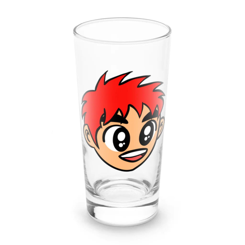 じゅうに（Jyuuni）の0007・赤い髪の少年（じゅうにブランド） Long Sized Water Glass :front