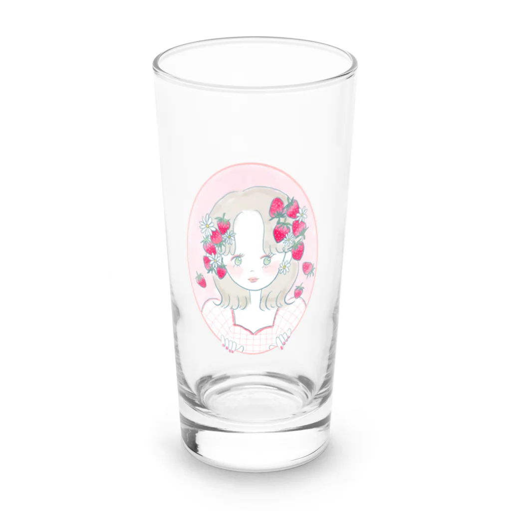 watanabe aiko わたなべあいこのいちご畑がーる Long Sized Water Glass :front