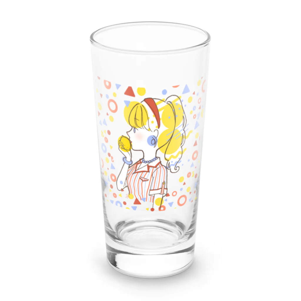 hirororo2x6のレモンバクダン Long Sized Water Glass :front