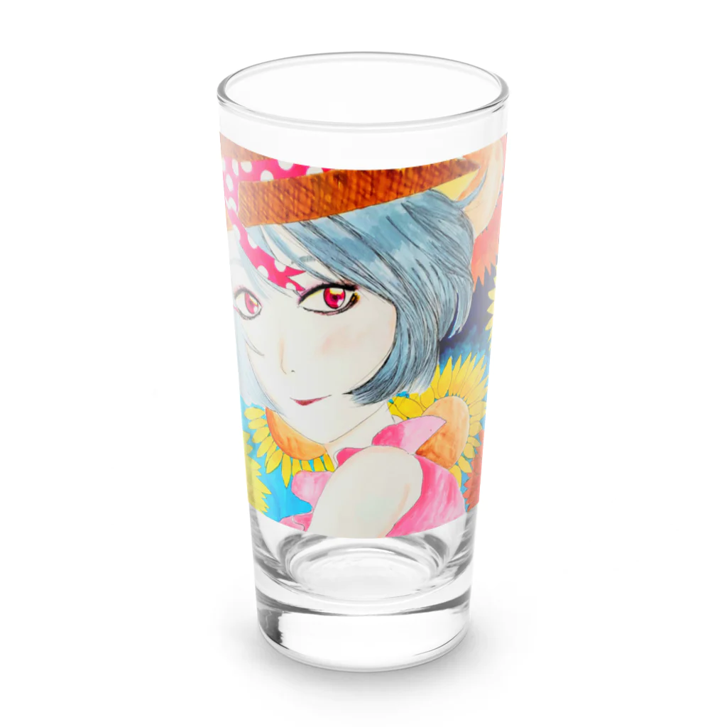 中西屋(歯車)の夏の輝き Long Sized Water Glass :front