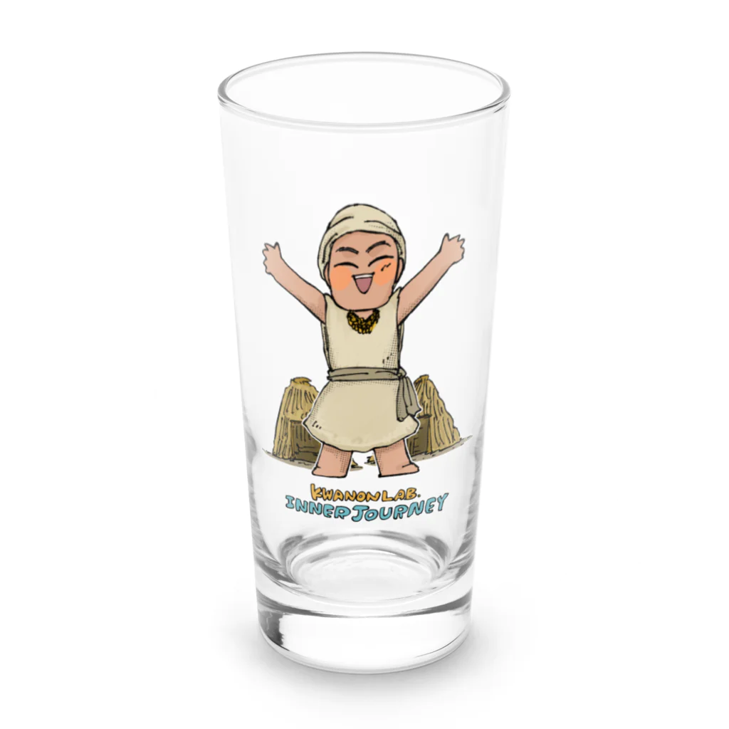 KWANONLABのロイ：シブヤQの森のなかまたち Long Sized Water Glass :front