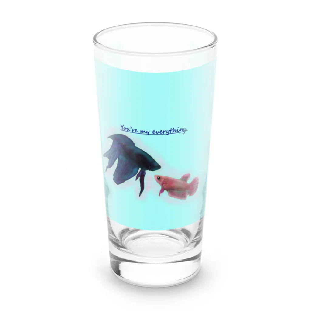 ♡BE HAPPY♡の恋する魚たち Long Sized Water Glass :front