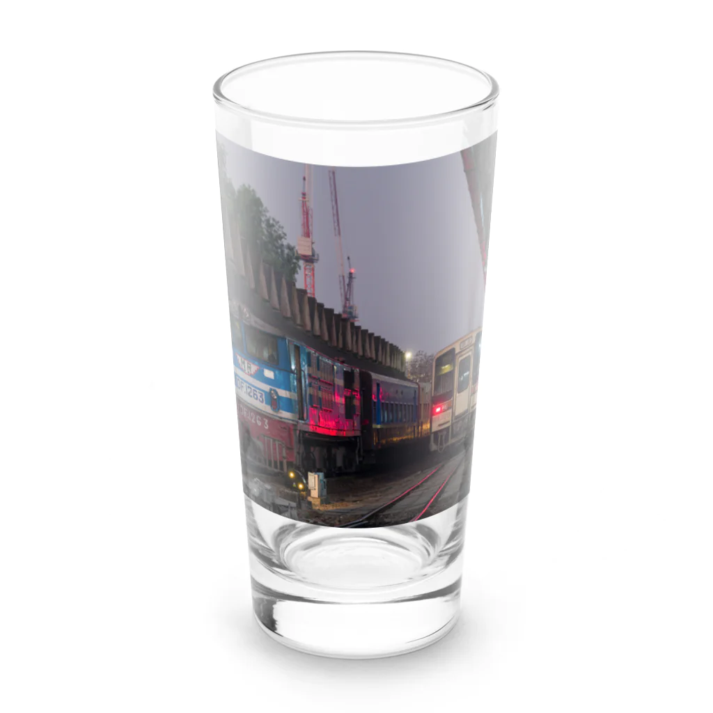 Second_Life_of_Railwaysのミャンマーに譲渡されたキハ11系と現地の客車列車 Long Sized Water Glass :front