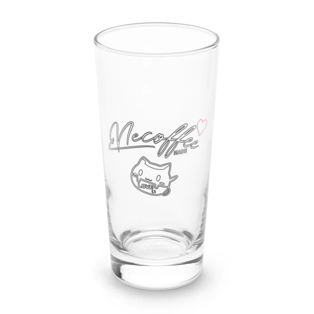 necoffeeのTシャツペット　ネコーヒーLOVEぃちゃん❤️ Long Sized Water Glass :front