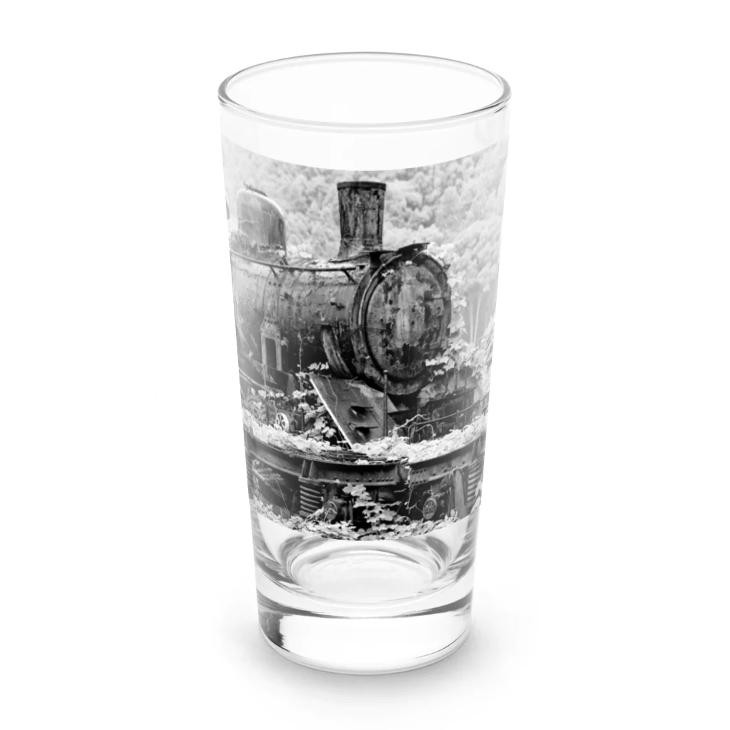 Second_Life_of_Railwaysの打ち棄てられた蒸気機関車 廃墟と化したSLは自然の力に飲まれる Long Sized Water Glass :front