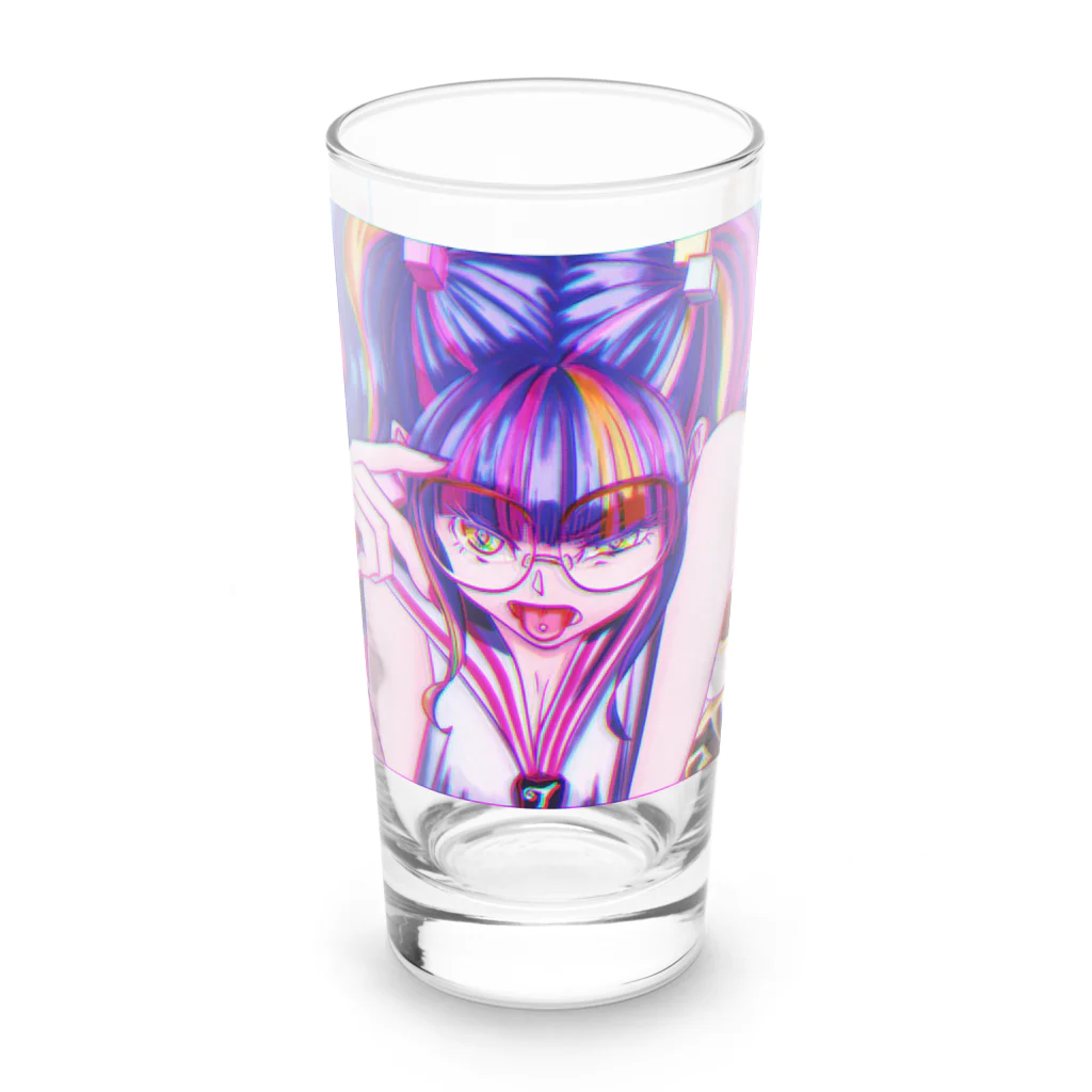 モダンラヂオの【昭和ヤンキー少女】 Long Sized Water Glass :front