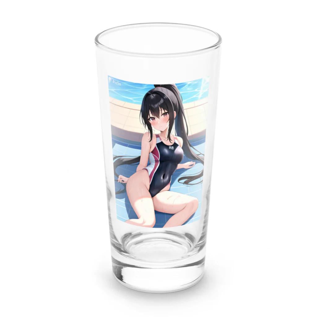 yukihumi-tougouの競泳水着少女 Long Sized Water Glass :front