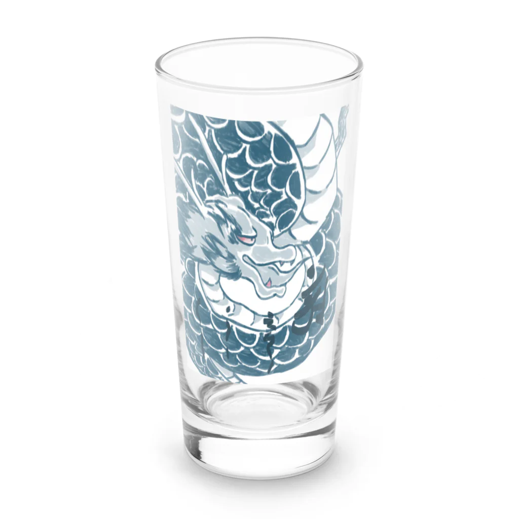 日本画風。の和風ドラゴングラス Long Sized Water Glass :front