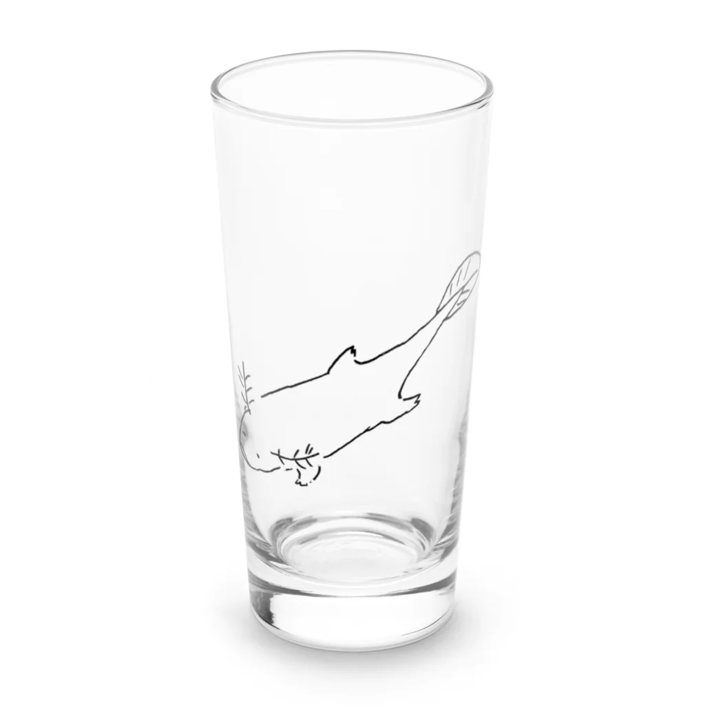 ジンギス＝カンのなんか違うウーパールーパー Long Sized Water Glass :front